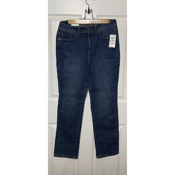 Style & Company Demin Jeans 6 Short Straight Leg High Rise Tummy Control NWT - Picture 5 of 13